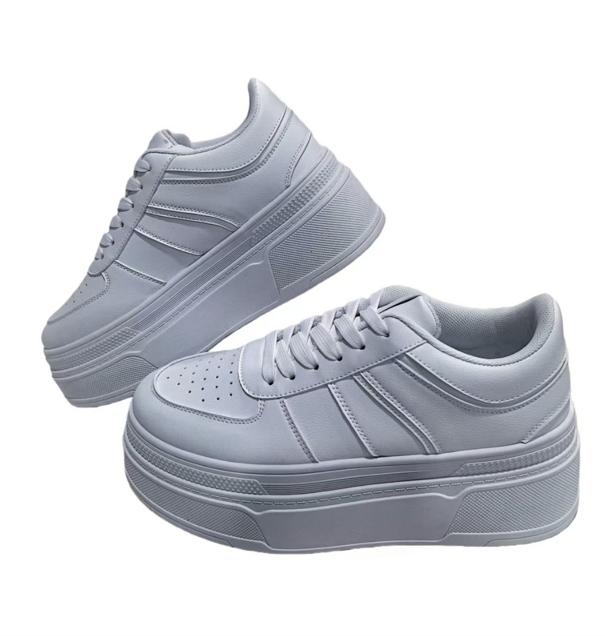 Women's Lace-Up Platform Casual Sneakers
